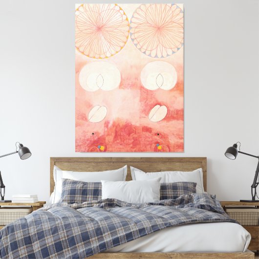 Hilma af Klint - The Ten Largest, No. 8, Adulthood Canvas Afdruk (Insitu (Slaapkamer))