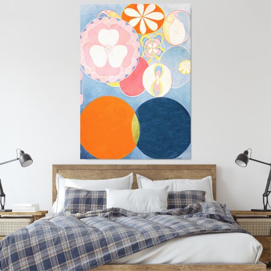 Hilma af Klint - The Ten Largest, nr. 2, Childhood Canvas Afdruk (Insitu (Slaapkamer))