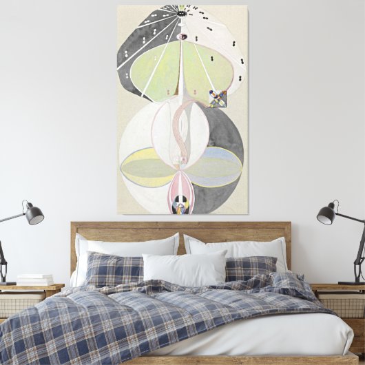 Hilma af Klint - Tree of Knowledge Canvas Afdruk (Insitu (Slaapkamer))