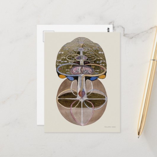 Hilma af Klint - Tree of Knowledge, nr. 1 Briefkaart (Voorkant / Achterkant in situ)