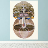 Hilma af Klint - Tree of Knowledge, nr. 1 Canvas Afdruk (Insitu (Houten vloer))