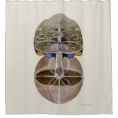 Hilma af Klint - Tree of Knowledge, nr. 1 Douchegordijn (Voorkant)