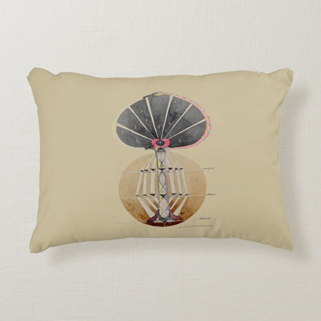 Hilma af Klint - Tree of Knowledge, nr. 3 Accent Kussen (Voorkant)