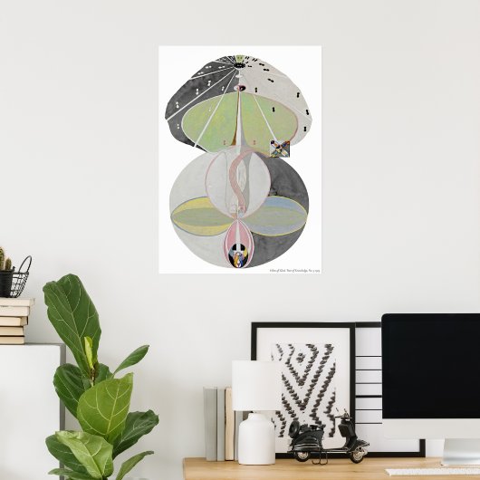 Hilma af Klint - Tree of Knowledge, nr. 5 Poster (Thuiskantoor)