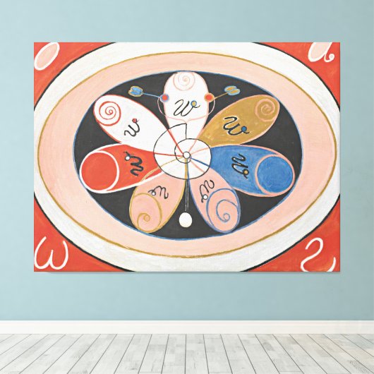 Hilma af Klint - volution, No. 15, Group IV, The S Canvas Afdruk (Insitu (Houten vloer))