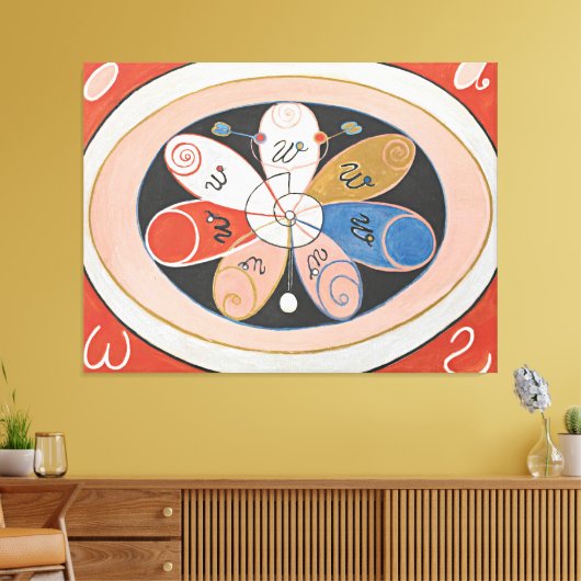 Hilma af Klint - volution, No. 15, Group IV, The S Canvas Afdruk (Insitu (Woonkamer))