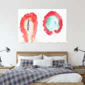 Hilma af Klint - Wheat and Wormwood Canvas Afdruk (Insitu (Slaapkamer))