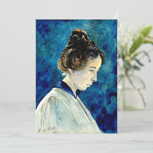 Hilma af Klint - Zelfportret, 1920 Kaart (Staand voorkant)