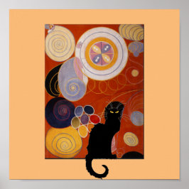 Hilma af Klint, "Zij tienen steunpilaar IV", Poste Poster