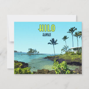 Hilo Big Island Hawaii Beach  Flat Kaart
