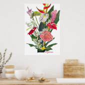 Hilo Flowers Waterverf Print and Poster (Keuken)