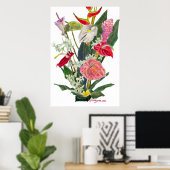 Hilo Flowers Waterverf Print and Poster (Thuiskantoor)