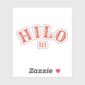 Hilo, Hawai, sui Sticker (Vel)