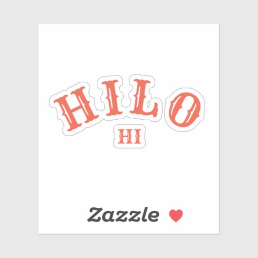 Hilo, Hawai, sui Sticker (Vel)