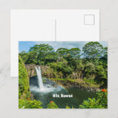 Hilo, Hawaï Tropische regenboog Herfsten Waterval Briefkaart (Voorkant / Achterkant)