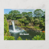 Hilo, Hawaï Tropische regenboog Herfsten Waterval Briefkaart (Voorkant)