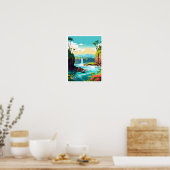 Hilo Hawaii Art Vintage Beroemde Reisplaats Poster (Keuken)