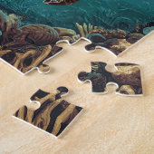 Hilo Hawaii Big Island Retro Tropische Kust Legpuzzel (Zijkant)