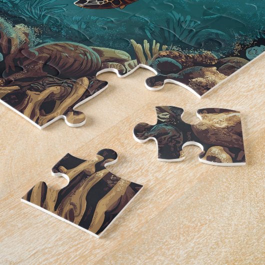 Hilo Hawaii Big Island Retro Tropische Kust Legpuzzel (Zijkant)