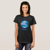 Hilo Hawaii Hi Vacation Souvenir Dolphin T-shirt (Voorkant volledig)