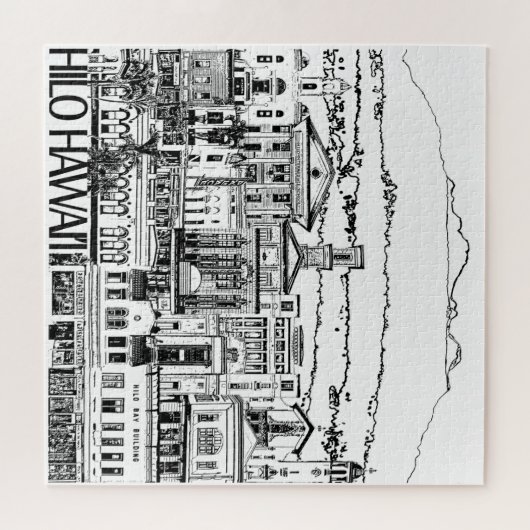 Hilo Hawaii Puzzle Legpuzzel (Horizontaal)