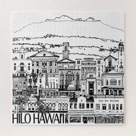 Hilo Hawaii Puzzle Legpuzzel (Verticaal)