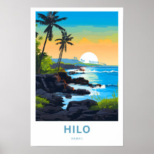 Hilo Hawaii Reisprint Poster