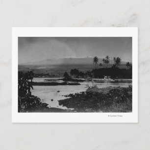 Hilo, Hawaii - Uitzicht van de stadfoto Briefkaart