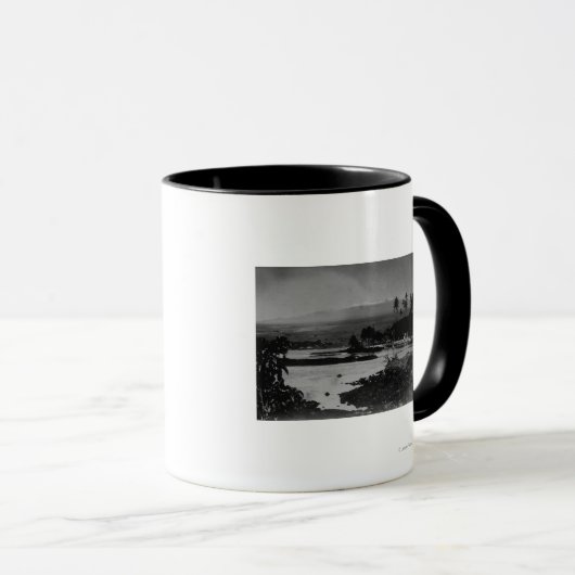 Hilo, Hawaii - Uitzicht van de stadfoto Mok (Voorkant rechts)