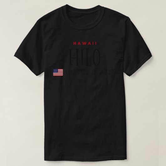 Hilo Hawaii Verenigde Staten T-shirt (Design voorkant)