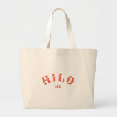 Hilo, Hawaiian Grote Tote Bag (Voorkant)