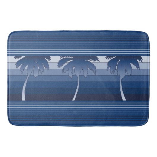 Hilo Hawaiian Palms Gestreepte Badmat (Voorkant)