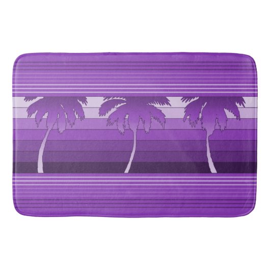 Hilo Hawaiian Palms Gestreepte Badmat (Voorkant)