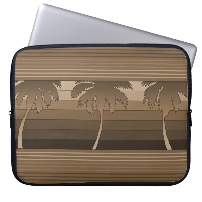 Hilo Hawaiian Palms Neoprene Wetsuit suit suit sui Laptop Sleeve (Voorkant)