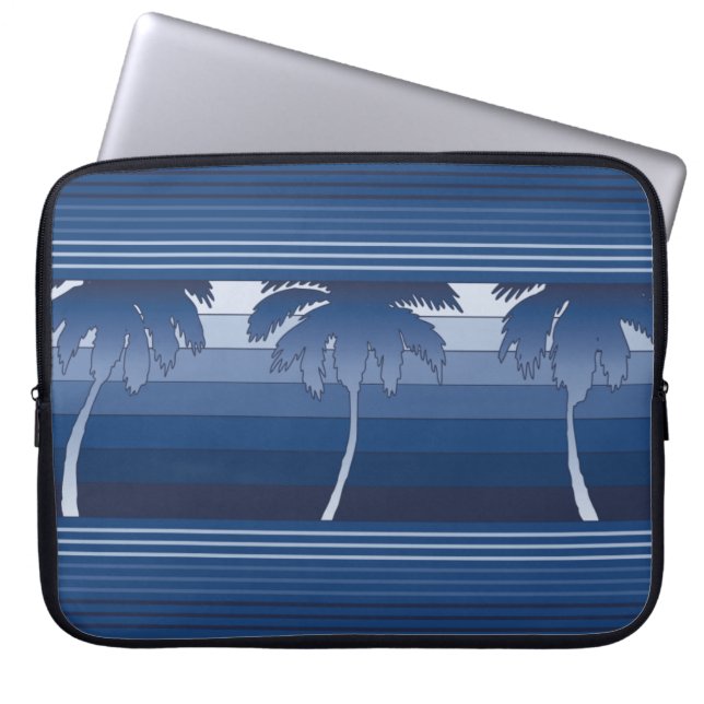 Hilo Hawaiian Palms Neoprene Wetsuit suit suit sui Laptop Sleeve (Voorkant)