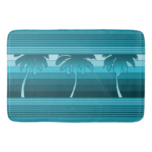 Hilo Hawaiian Palms Striped Badmat (Voorkant)