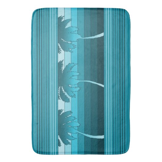 Hilo Hawaiian Palms Striped Badmat (Voorkant Verticaal)