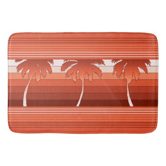 Hilo Hawaiian Palms Striped Badmat (Voorkant)