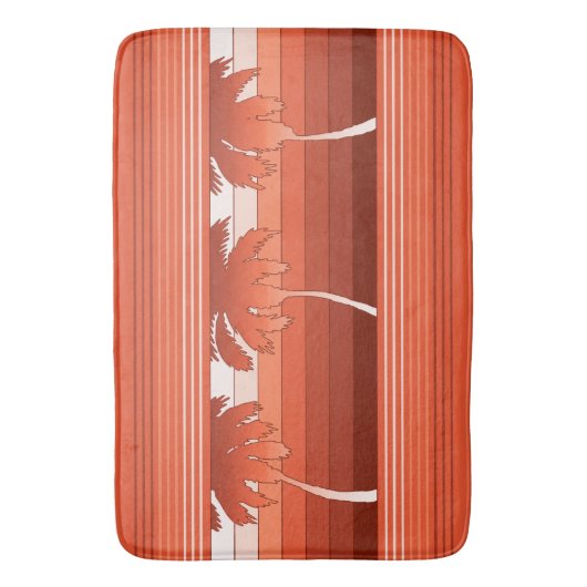 Hilo Hawaiian Palms Striped Badmat (Voorkant Verticaal)