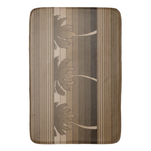 Hilo Hawaiian Palms Striped Badmat (Voorkant Verticaal)