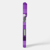 Hilo Hawaiian Palms Striped Paars Case-Mate iPhone Case (Achterkant / Rechts)