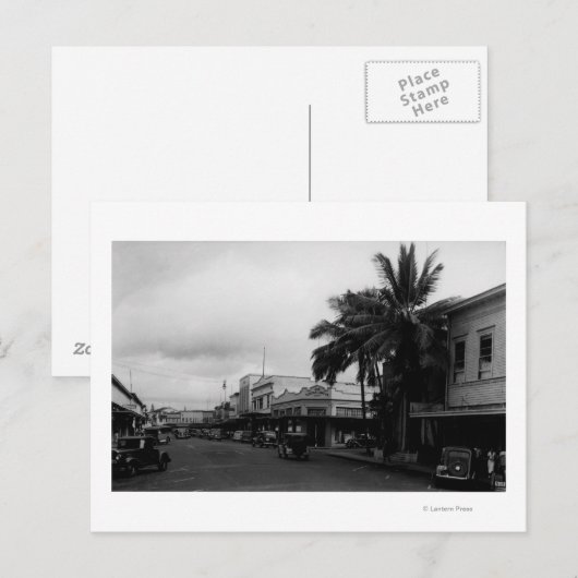 Hilo, HawaiiStreet Uitzicht FotoHilo, HI Briefkaart (Voorkant / Achterkant)