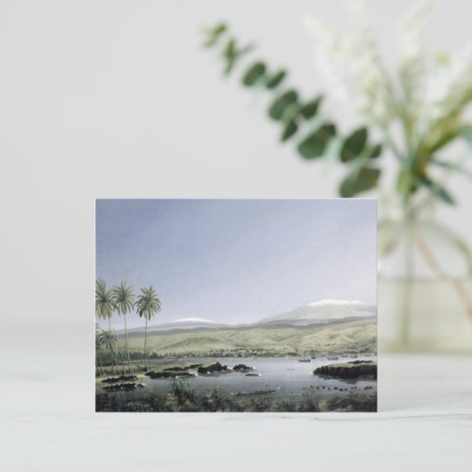 "Hilo uit de baai" - James Gay Sawkins Briefkaart (Staand voorkant)