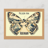 Hilsen Fra Kobenhavn - Groeten uit Kopenhagen Briefkaart (Voorkant)