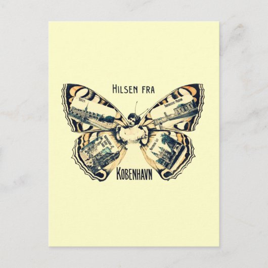 Hilsen Fra Kobenhavn - Groeten uit Kopenhagen Briefkaart (Voorkant)