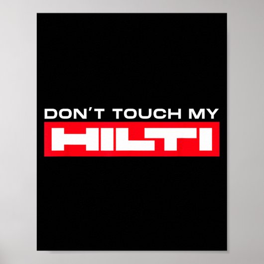 Hilti Fan Construction - Men's Black Short Sleeve  Poster (Voorkant)