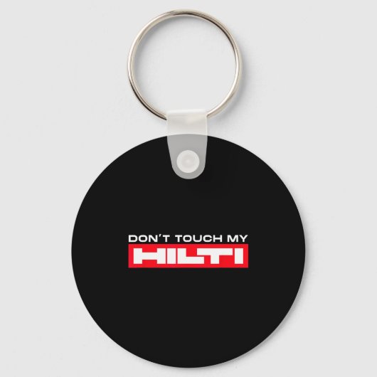 Hilti Fan Construction - Men's Black Short Sleeve  Sleutelhanger (Voorkant)