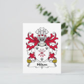 Hilton Family Crest Briefkaart (Staand voorkant)