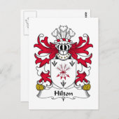 Hilton Family Crest Briefkaart (Voorkant / Achterkant)