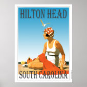  Hilton Head Beach Scene Poster (Voorkant)